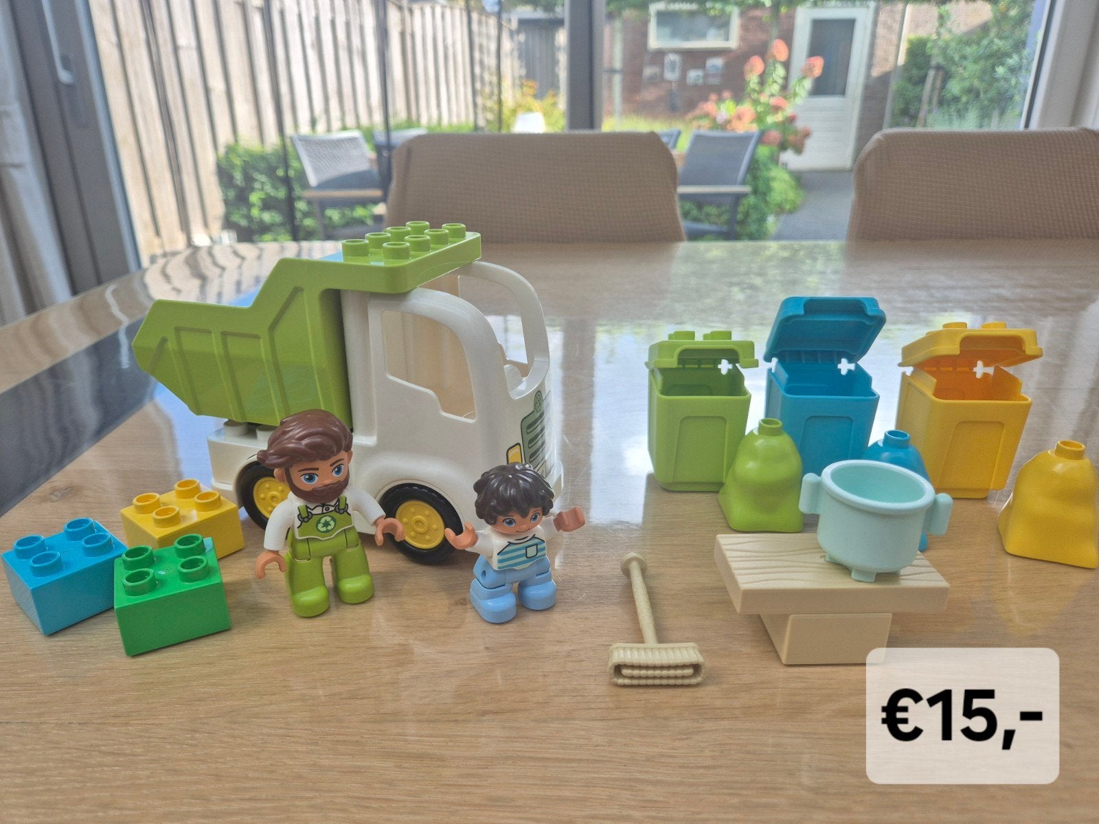 LEGO DUPLO Vuilniswagen en Recycling Speelset, Ophalen of Verzenden, Zo goed als nieuw, Overige merken