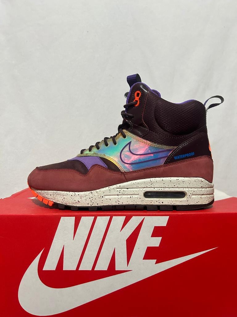 ALS NIEUW Maat 40,5 - Nike Air Max 1 Sneakerboot Burgundy