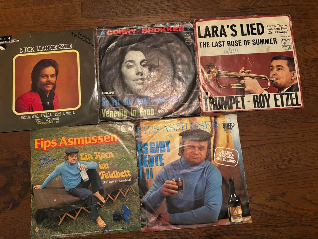 Bundel van 5 vinyl singles, Ophalen of Verzenden, Gebruikt, Overige formaten, Pop