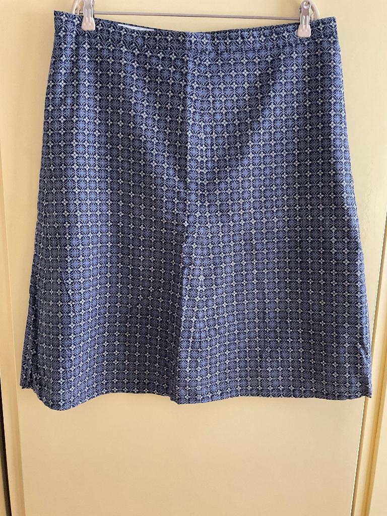 2-piece, rok en blouse, Ophalen, Blauw, Maat 42/44 (L), Nieuw