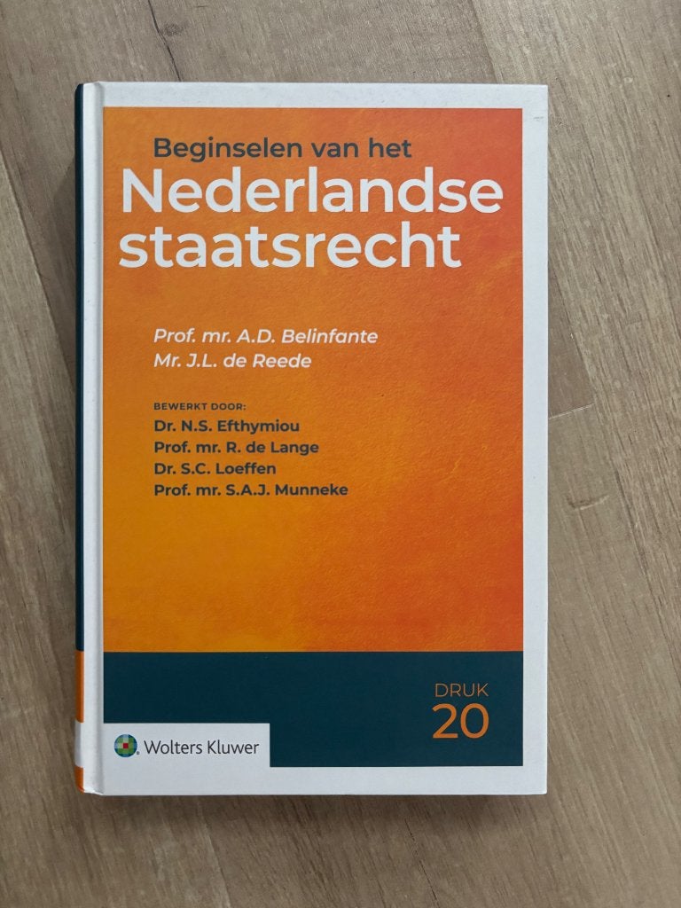 Beginselen van het Nederlandse Staatsrecht - 20e druk, Nieuw, Ophalen of Verzenden, WO, Prof. mr. A.D. Belinfante, Mr. J.L. de Reede