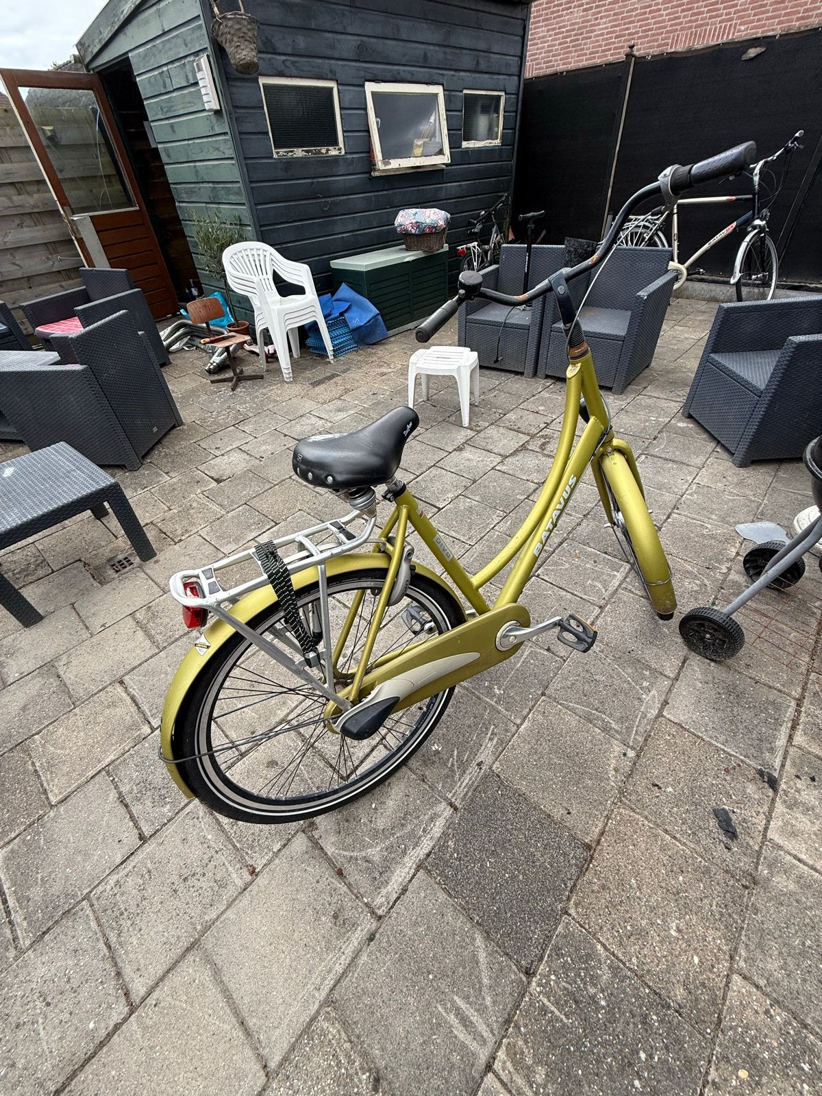 Batavus damesfiets - Olijfgroen, Fietsen en Brommers, Ophalen, Velgrem, Versnellingen, Batavus
