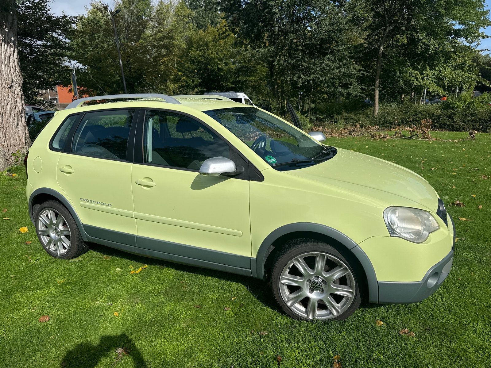 Volkswagen Polo 1.4 16V 59KW Cross 2008 Groen, Voorwielaandrijving, Automatische klimaatregeling, Overige kleuren, Handgeschakeld