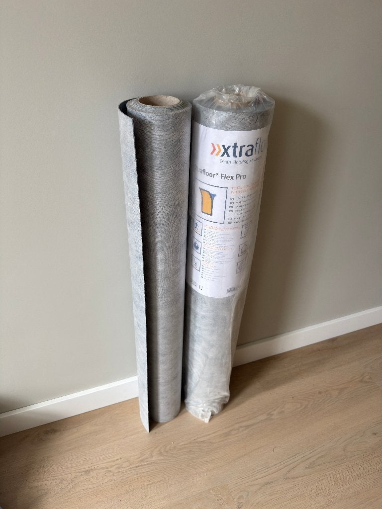 Xtrafloor Flex Pro ondervloer plak PVC (1,4 rol), Ophalen, Overige typen, Nieuw, 5 tot 10 m²