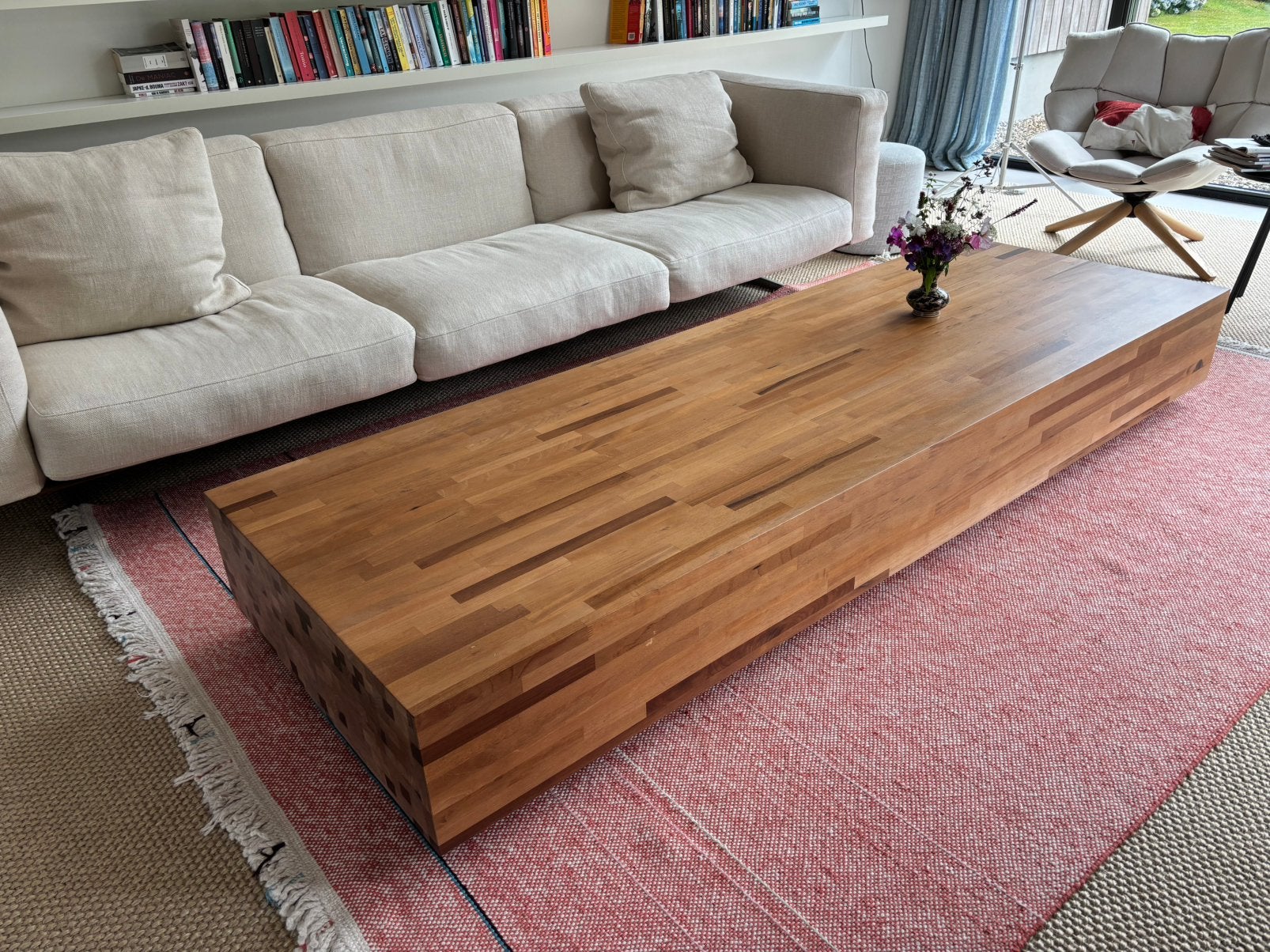 Linteloo Aulia Salontafel (80x240), 200 cm of meer, Zo goed als nieuw, Rechthoekig, Overige houtsoorten