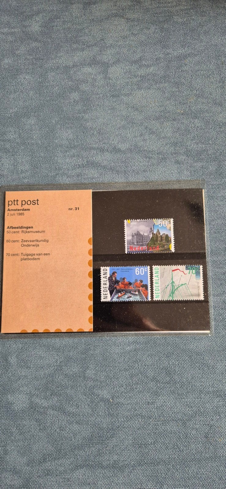 Postzegelmapje nr. 31 - Gecombineerde uitgifte Amsterdam, Ophalen of Verzenden, Na 1940, Postfris