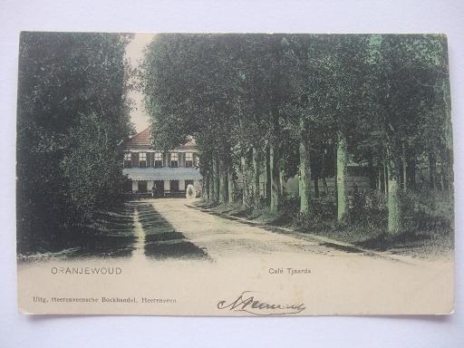 P257 Oranjewoud - Café Tjaarda - 1903, Verzamelen, Verzenden, Voor 1920, Gelopen, Friesland