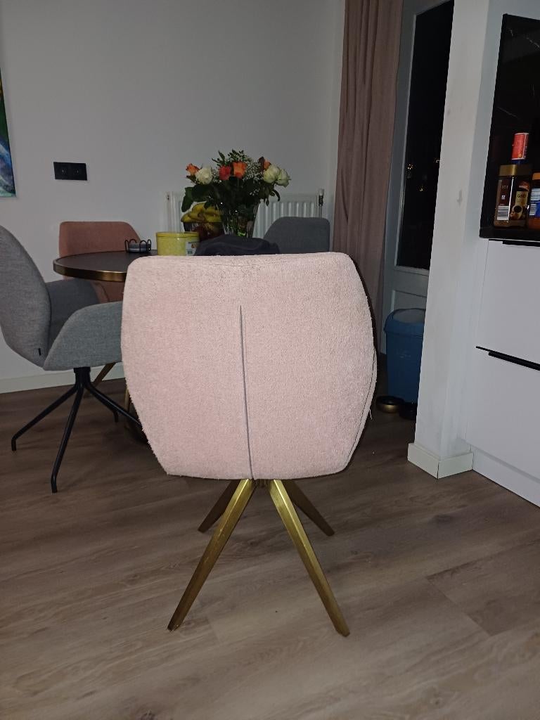 Eetkamerstoelen 4 stuks, Huis en Inrichting, Stoelen, Ophalen, Overige kleuren, Zo goed als nieuw, Modern