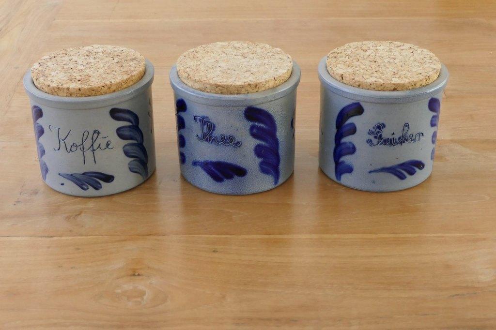 Keulse potten - Koffie, Thee en Suiker, Ophalen, Zo goed als nieuw, Overige materialen, Pot, Bus of Blik