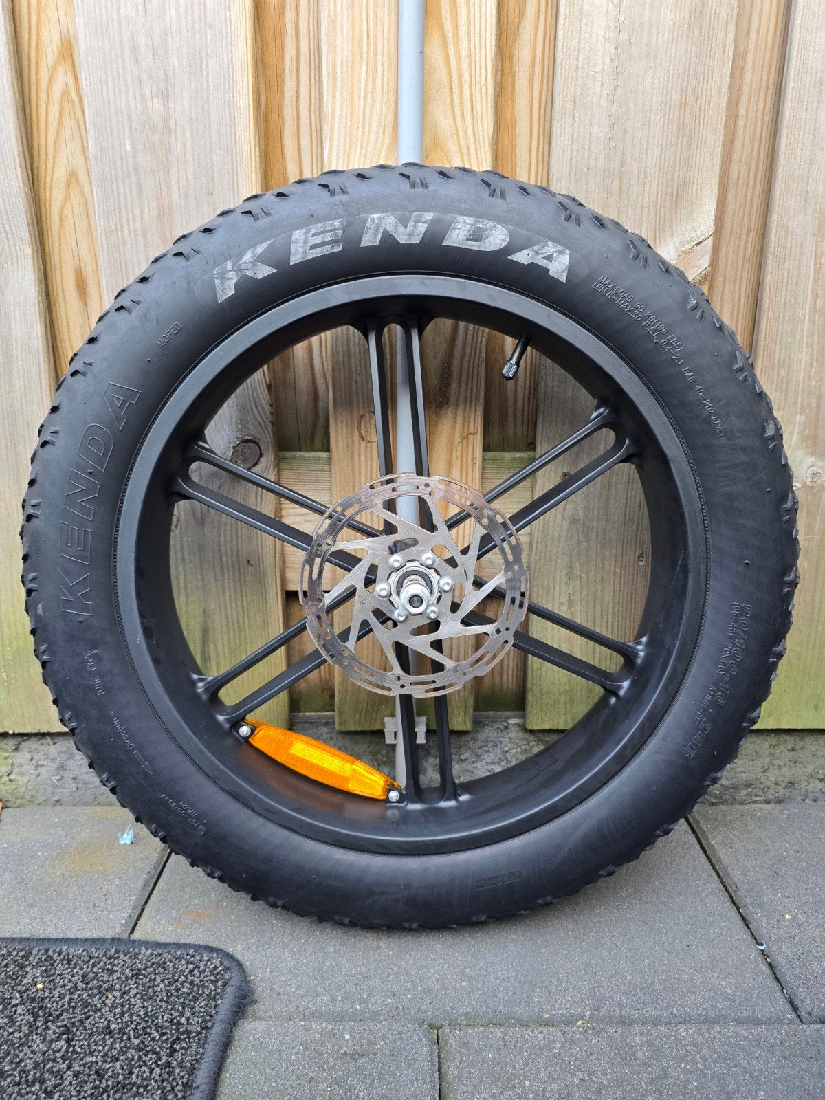 Fatbike Voorwiel., Ophalen