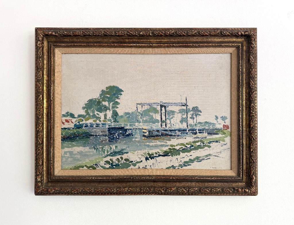 Cornelis Vreedenburgh (1880-1946) “Ophaalbrug”, Ophalen