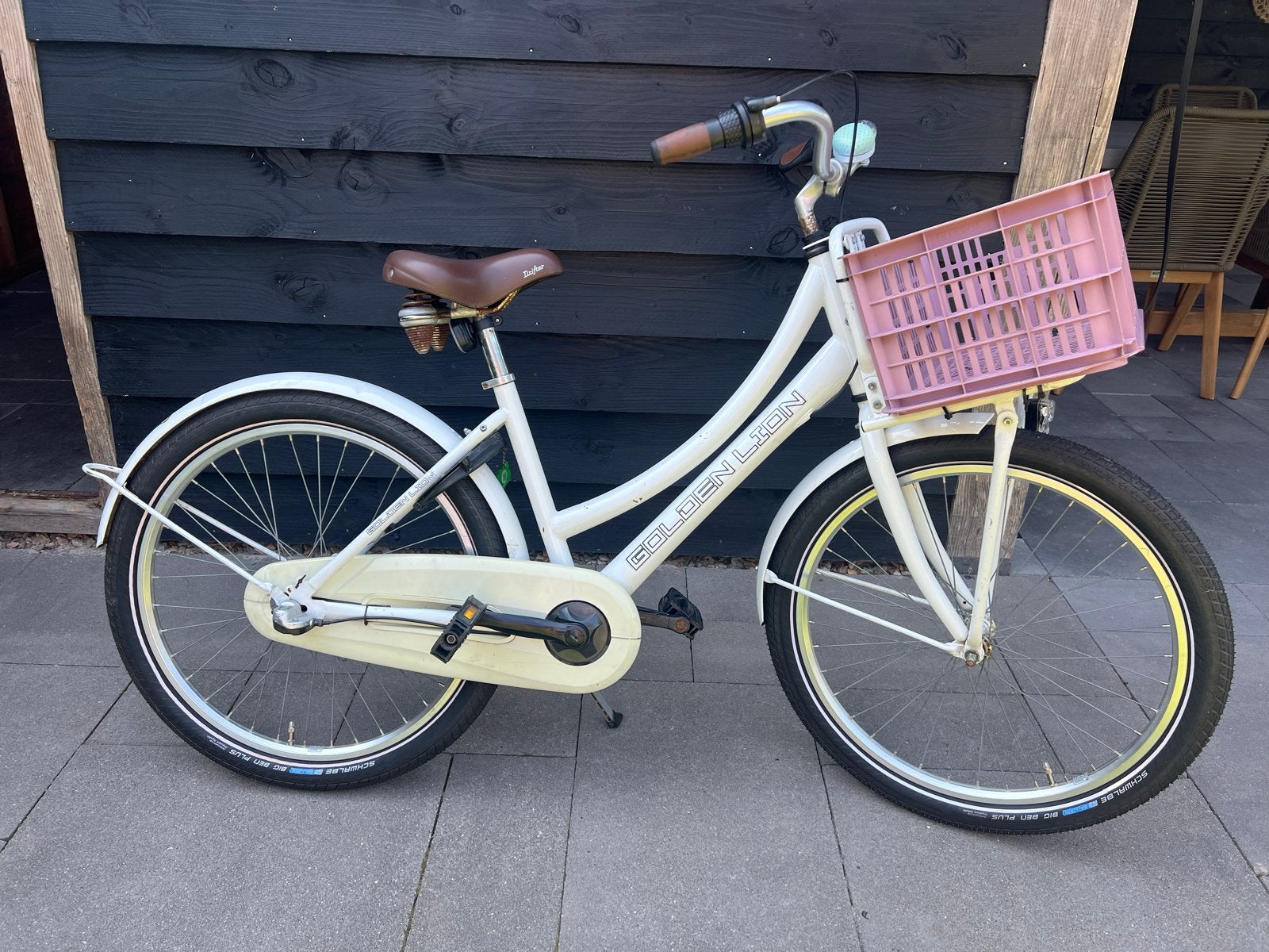 Golden Lion Kinderfiets 24 inch - Nieuwe banden!, Ophalen, Gebruikt, Terugtraprem, 20 inch of meer