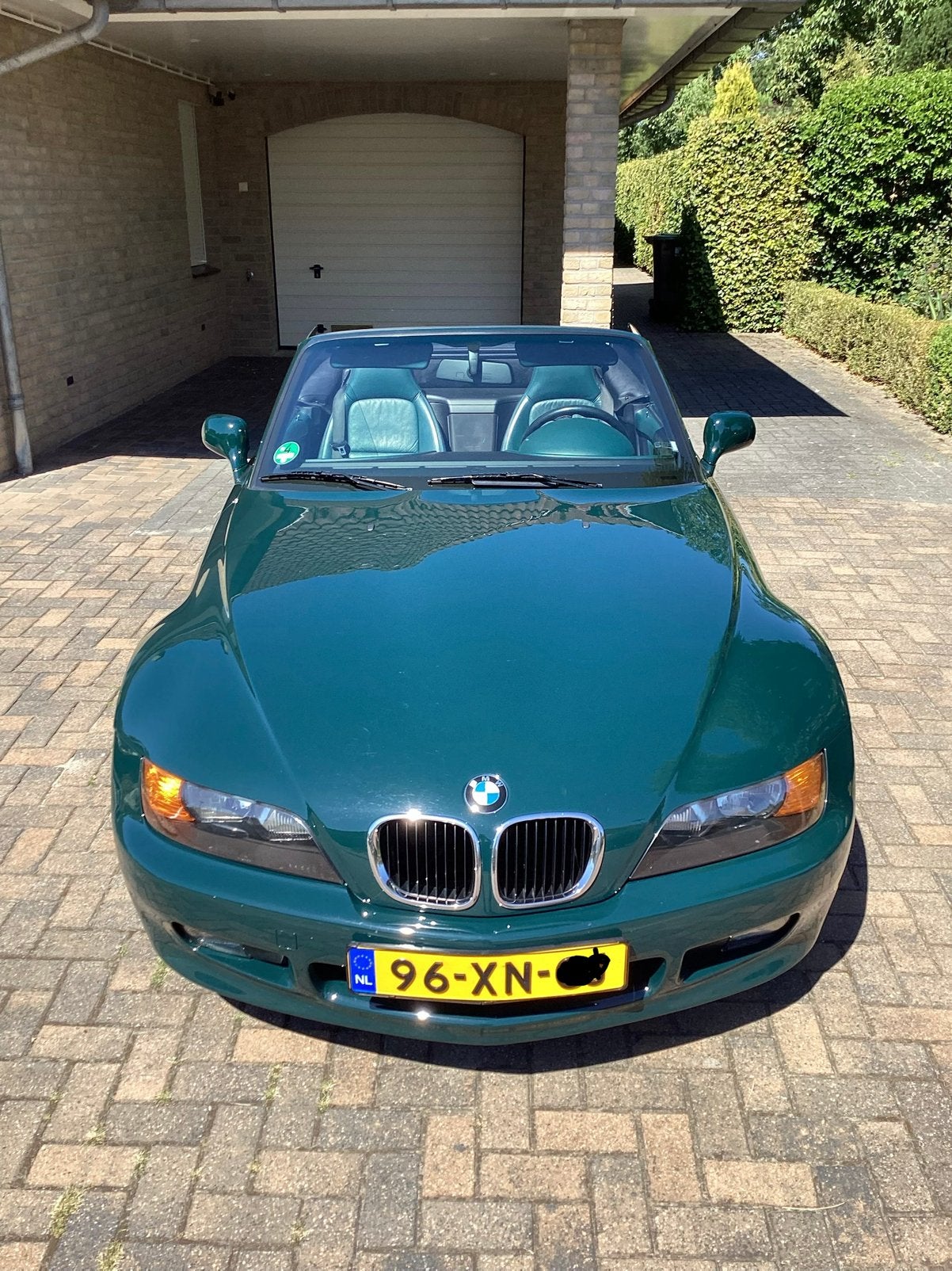 BMW Z3 Cabrio 1.9 103KW 1998 Groen (echte liefhebbersauto), Achterwielaandrijving, Cabriolet, Leder, Handgeschakeld