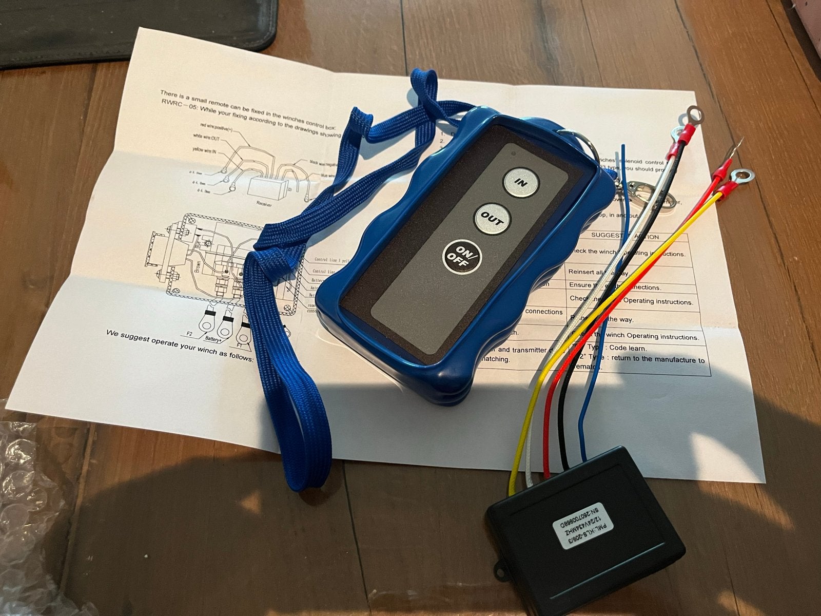 Draadloze afstandbediening voor lier/takel 12V/24V nieuw, Ophalen of Verzenden, Nieuw, Elektrisch