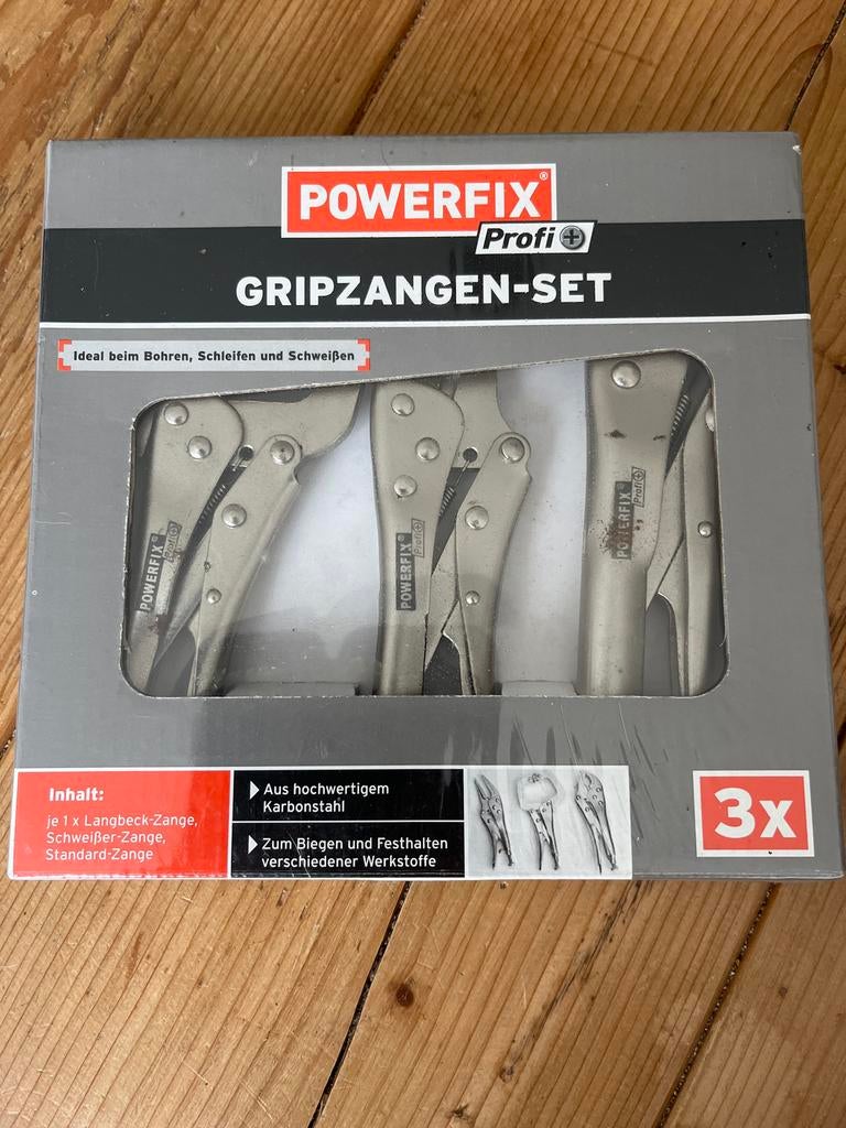 Powerfix Profi Griptangen-set 3x nieuw!, Ophalen of Verzenden, Nieuw