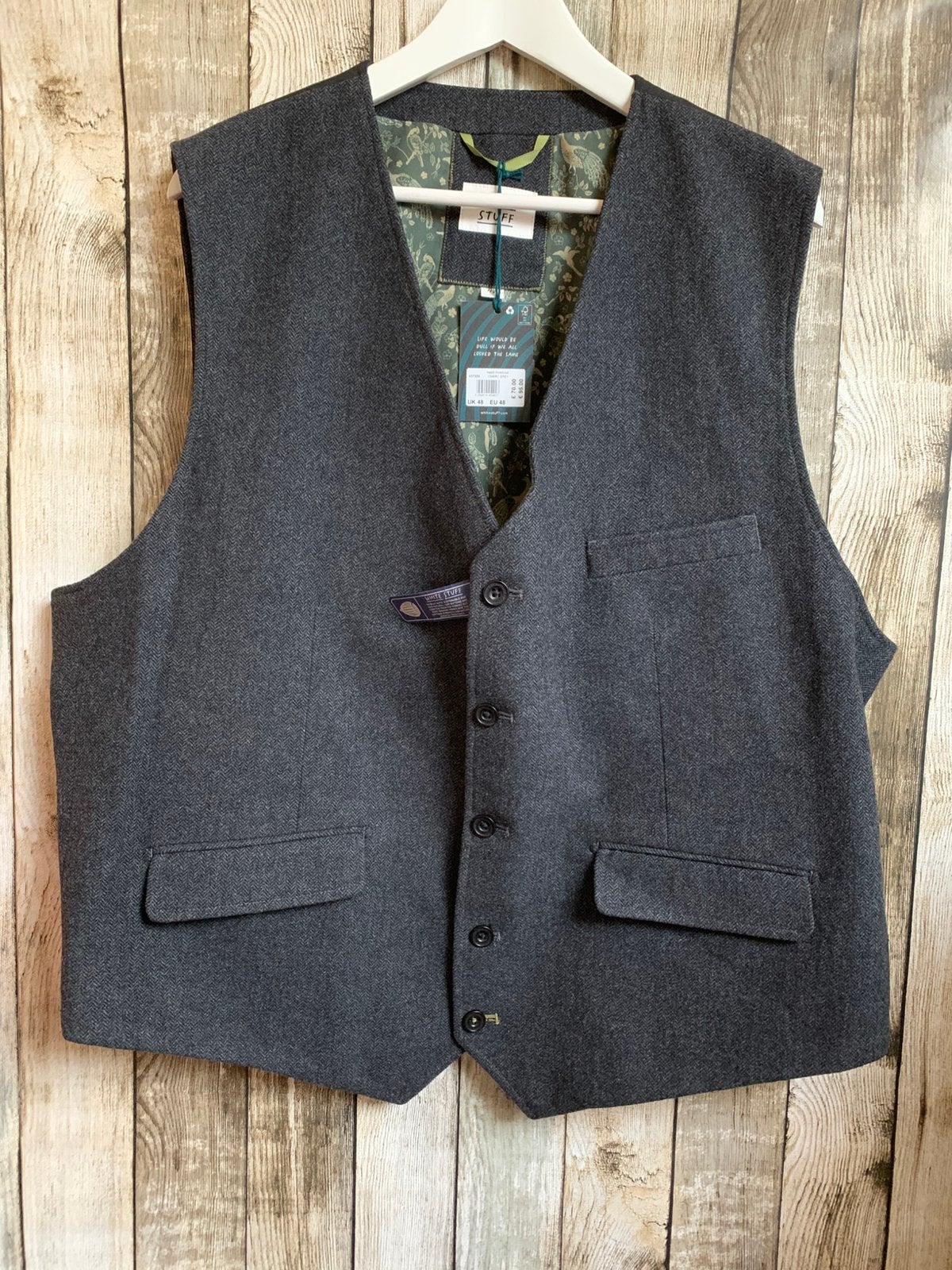 Super gaaf nieuw grijs gilet van White Stuff, Verzenden, Nieuw, Overige maten, White Stuff