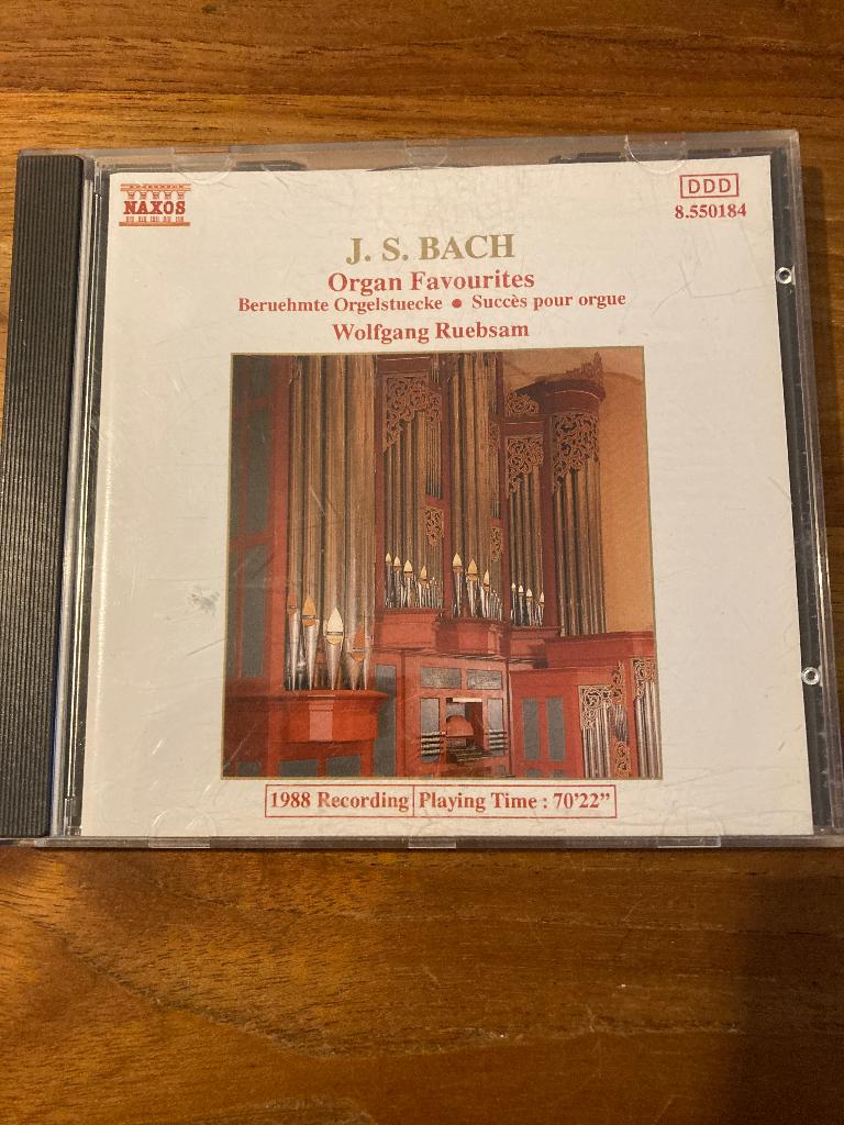 J.S. Bach - Organ Favourites (Wolfgang Ruebsam), Ophalen of Verzenden, Classicisme, Zo goed als nieuw, Overige typen
