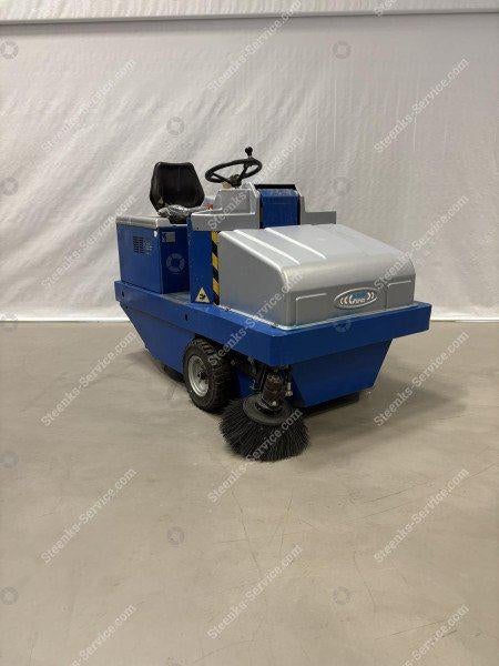 Veeg-/zuigmachine Stefix 125, Steenks (gebruikt) VE219, Tuin en Terras, Veegmachines, Ophalen of Verzenden, Gebruikt, Stefix