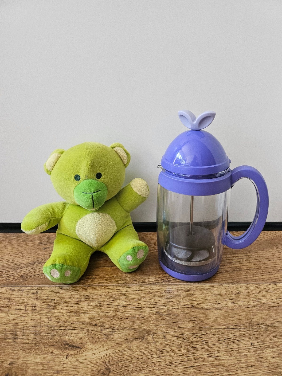 Tupperware paarse Cafetiere, Met deksel, Gebruikt, Paars, Beker of Kan