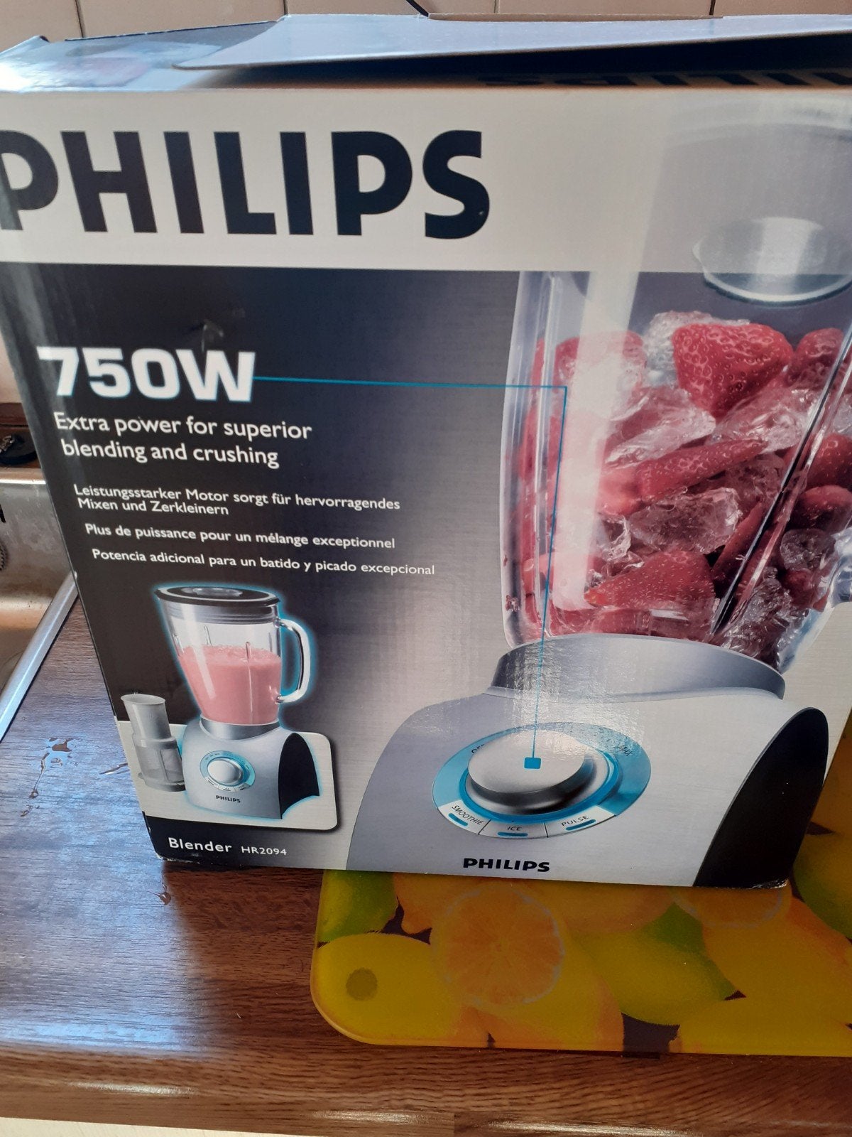 Philips HR2094 Blender 750W - Krachtig en Veelzijdig, Ophalen of Verzenden