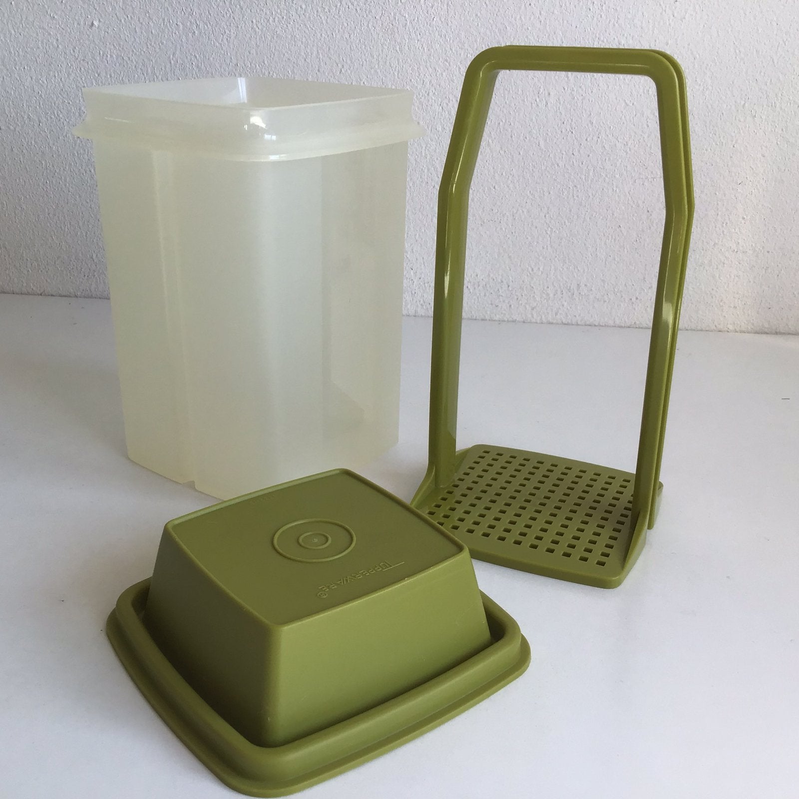 Augurkenpot zuurpot Tupperware groen pot, Ophalen of Verzenden, Zo goed als nieuw, Groen, Bus of Trommel