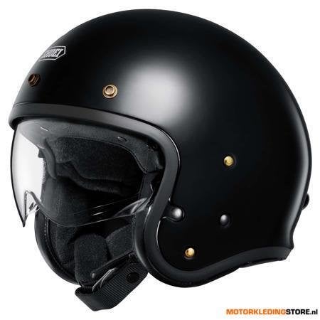 Shoei J.O2 Jethelm, Zwart, Motoren, Ophalen of Verzenden, Nieuw met kaartje