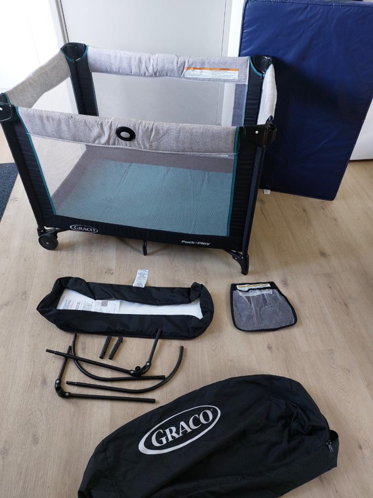 Graco campingbedje 65x95cm, Ophalen, Gebruikt, Reisbedje