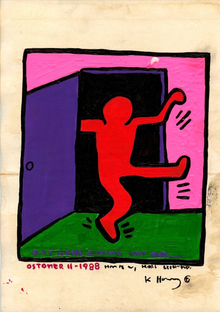 Keith Haring Artwork, Ophalen of Verzenden