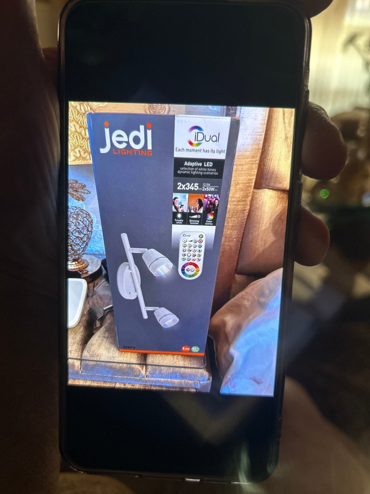 Jedi iDual LED lamp met afstandsbediening, dimbaar, Ophalen, Nieuw, Dimbaar, Overige kleuren