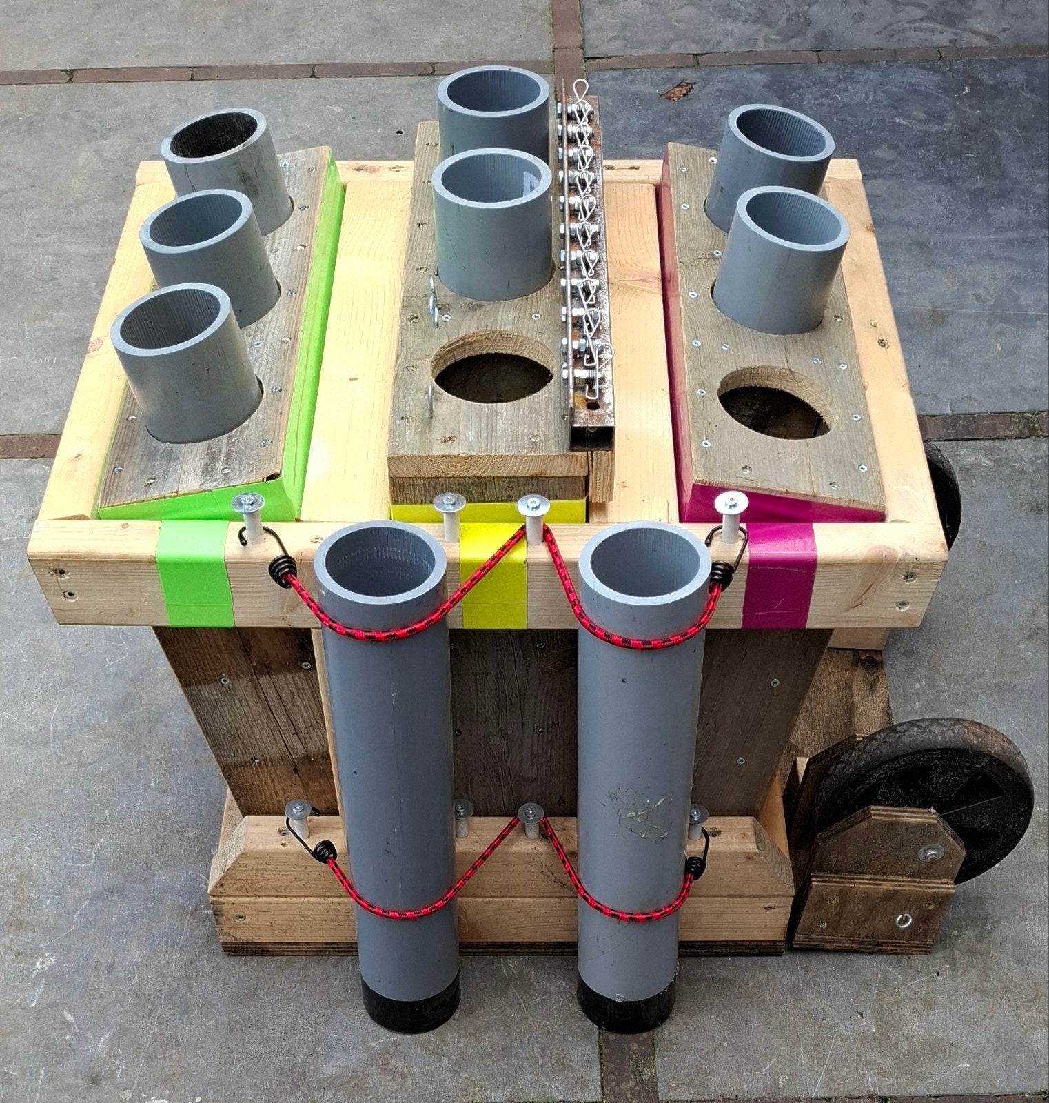 schiet rek  3 inch 3" 75mm buis 《zie foto's en beschrijving》, Ophalen
