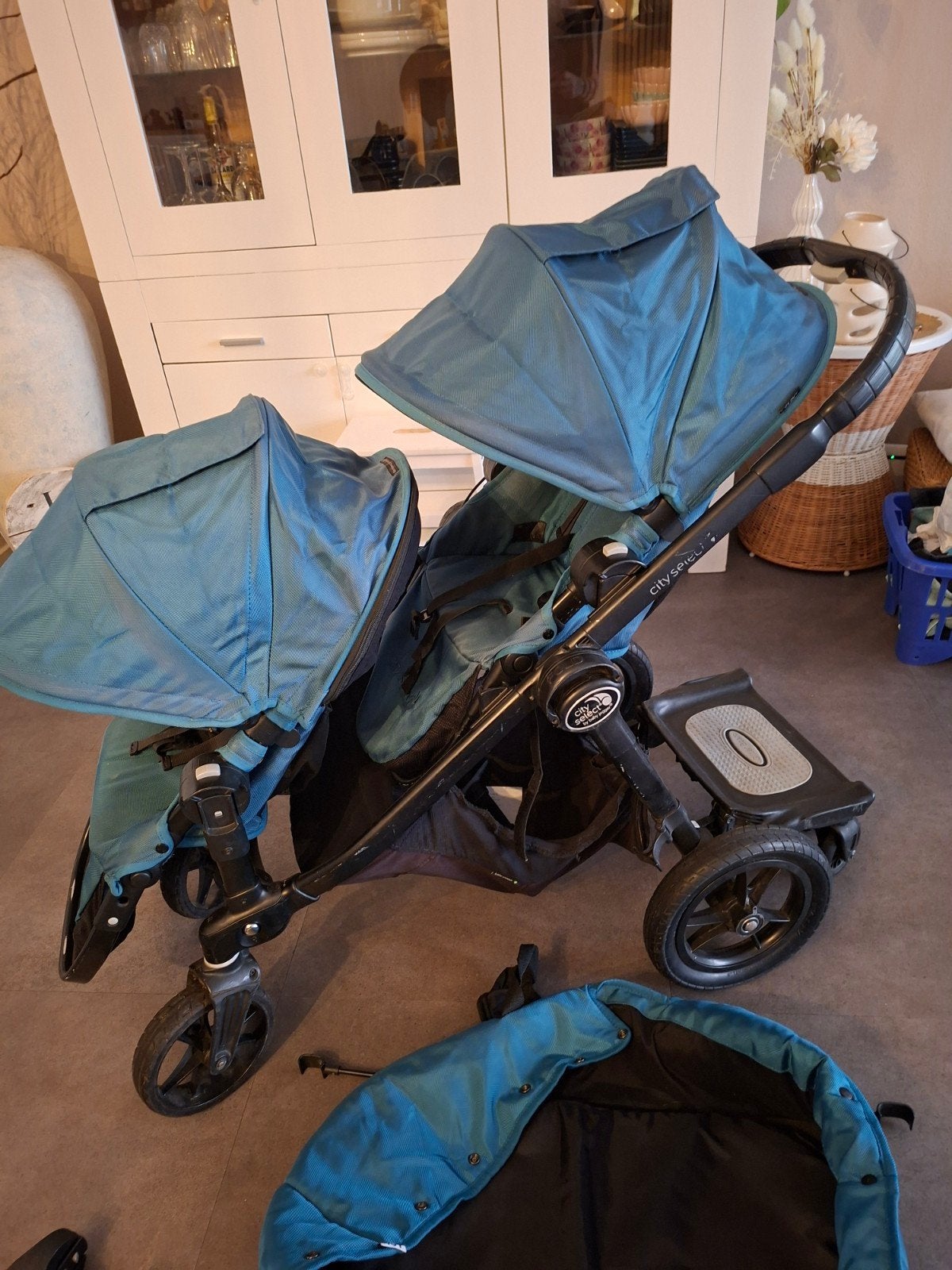Baby Jogger City Select 3-in-1 Patrol met meerijdplankje, Kinderen en Baby's, Kinderwagens en Combinaties, Verstelbare duwstang