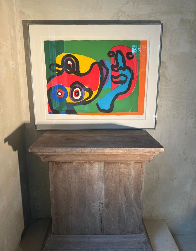 gesigneerde lithografie Karel Appel, Ophalen of Verzenden