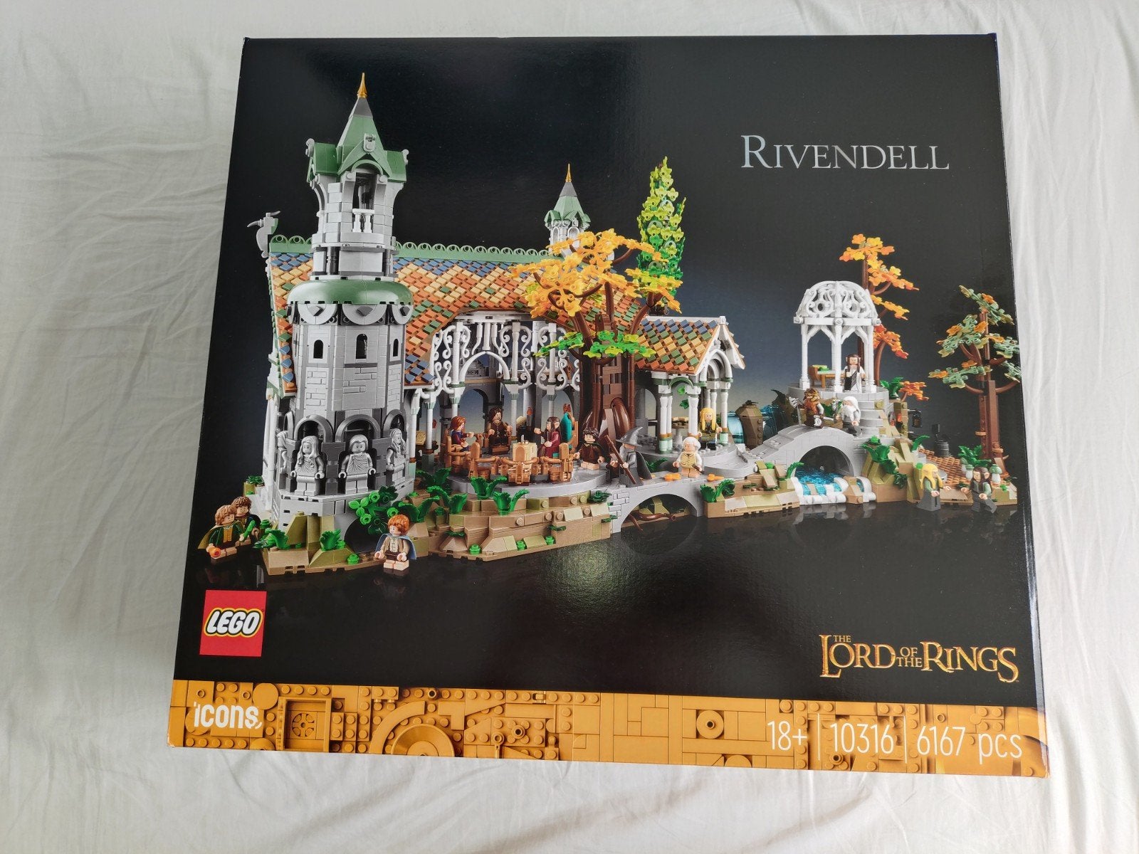 LEGO LORD OF THE RINGS SET 10316 RIVENDELL NO MINIFIGS, Overige thema's, Lego, Compleet, Nieuw