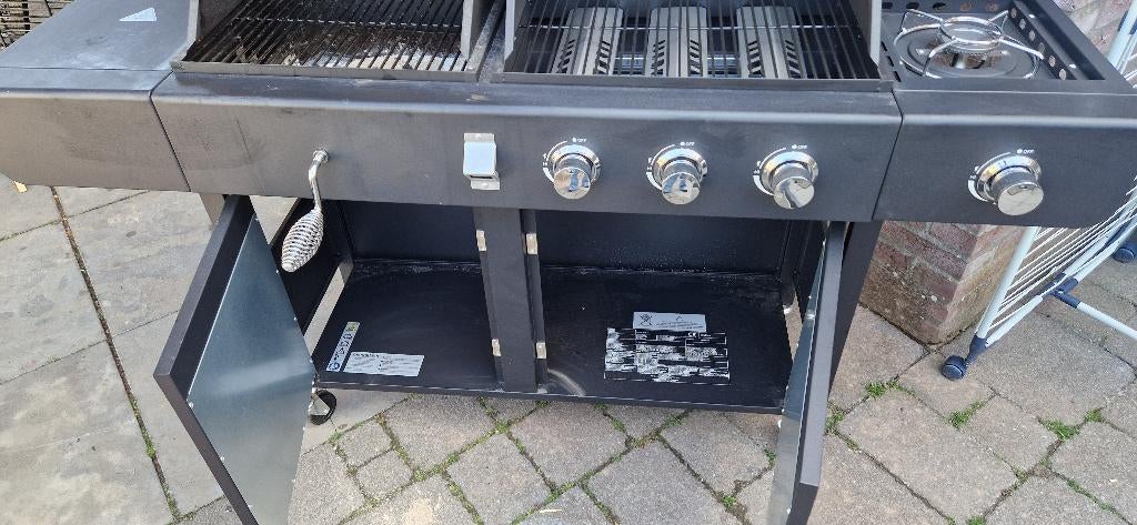 2 in 1 bbq gas en houtskool, Ophalen, Houtskool, Onbekend, Nieuw
