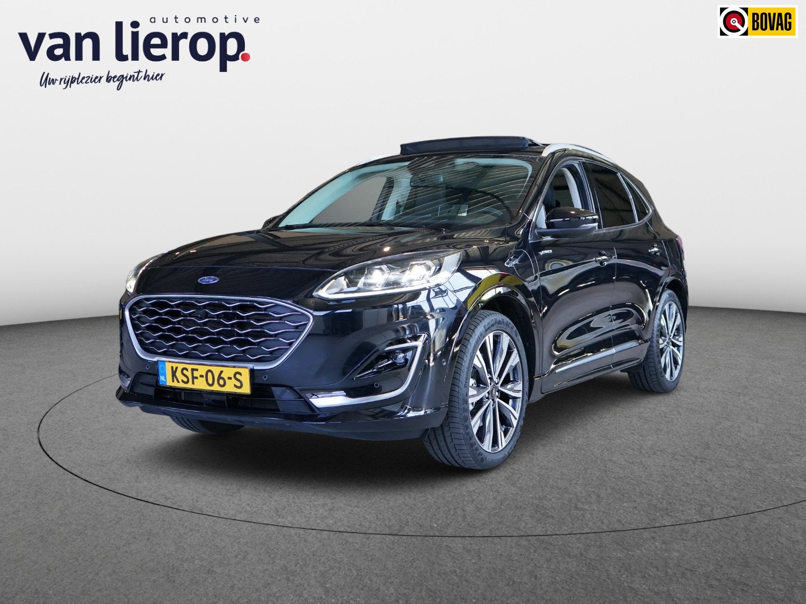 Ford KUGA 2.5 PHEV Vignale|PANO|LEDER|STOEL/STUURVERW|CAMERA, Auto's, Dealer onderhouden, 14 kWh, Gebruikt, 4 cilinders