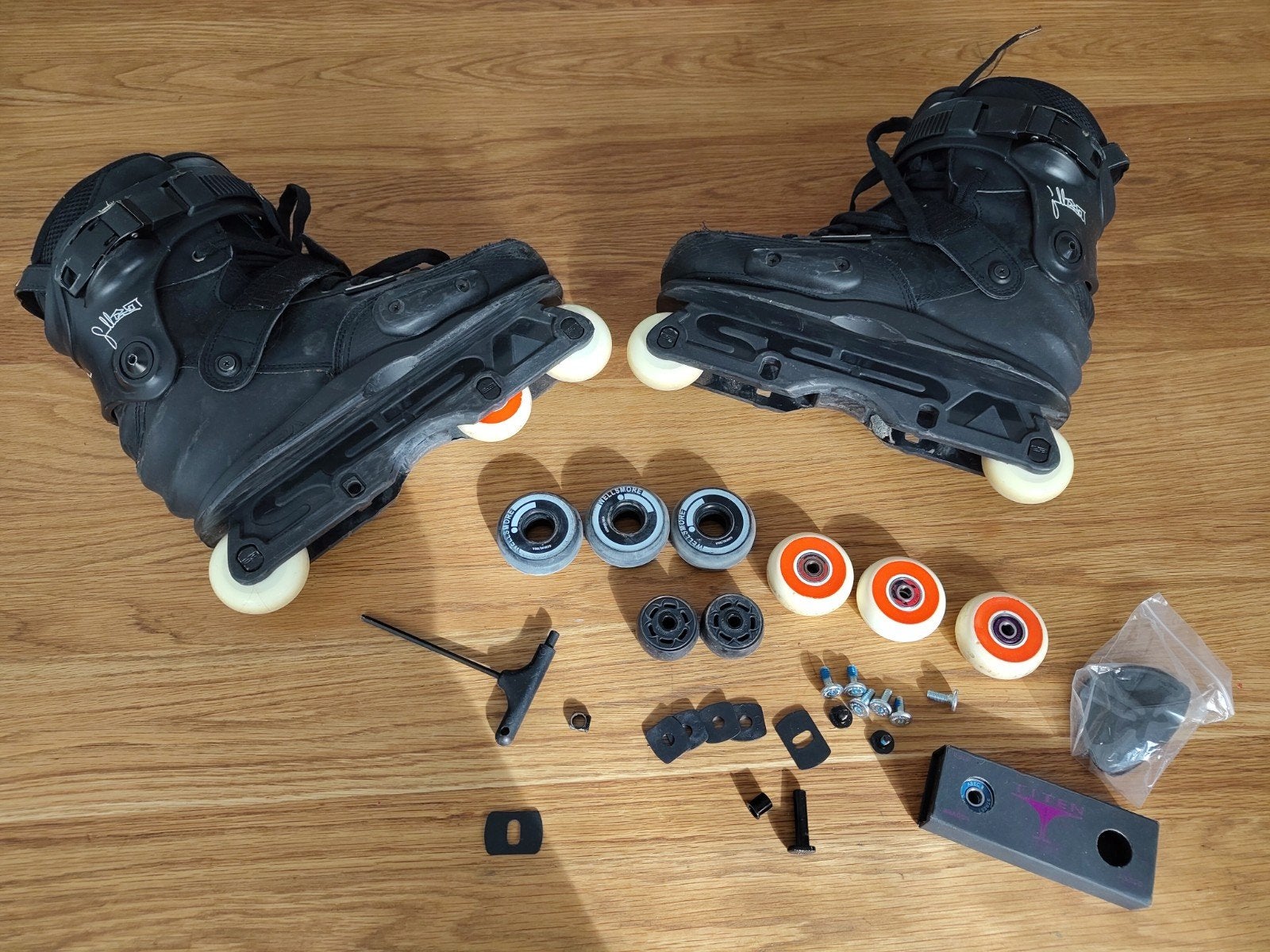 SEBA CJ black inline skates (M43 Zwart), Overige merken, Dames, Ophalen of Verzenden, Inline skates 4 wielen