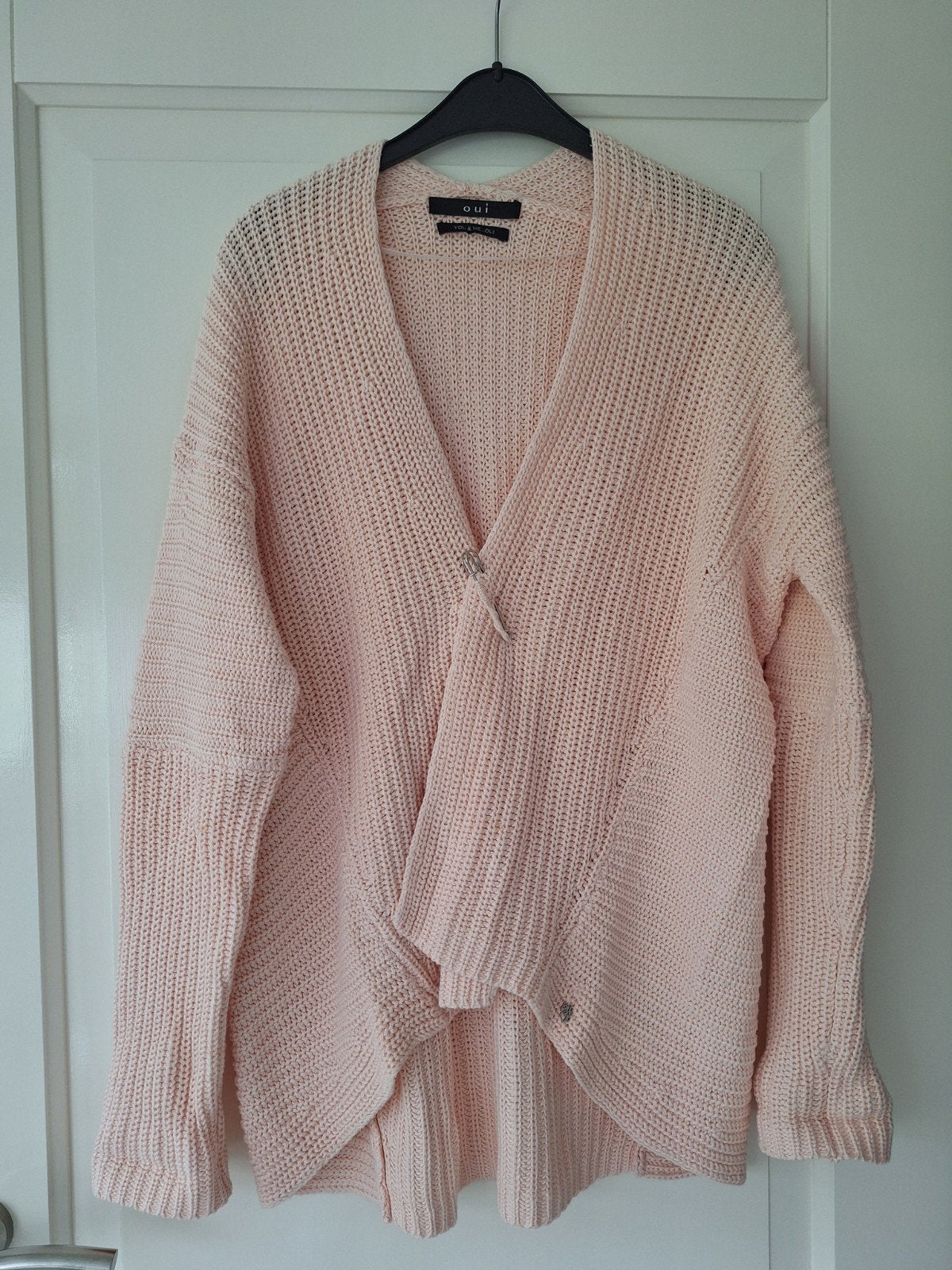 Oui zalm Gebreid Vest - Maat L nieuw, Maat 42/44 (L), Ophalen of Verzenden, Zo goed als nieuw, Roze