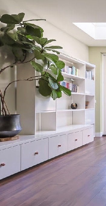 Unieke grote boekenkast/wandmeubel/tv-kast, Ophalen, Gebruikt, 200 cm of meer, 300 cm of meer