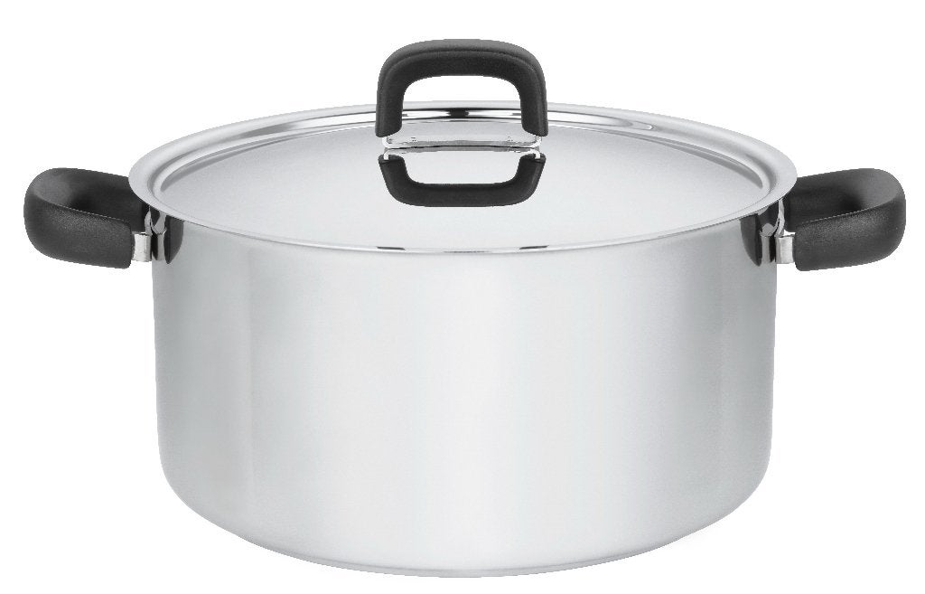 Nieuw | Fiskars kookpan 26cm - inhoud 7L | met afgietdeksel, Nieuw, Ophalen of Verzenden, Rvs, Kookpan