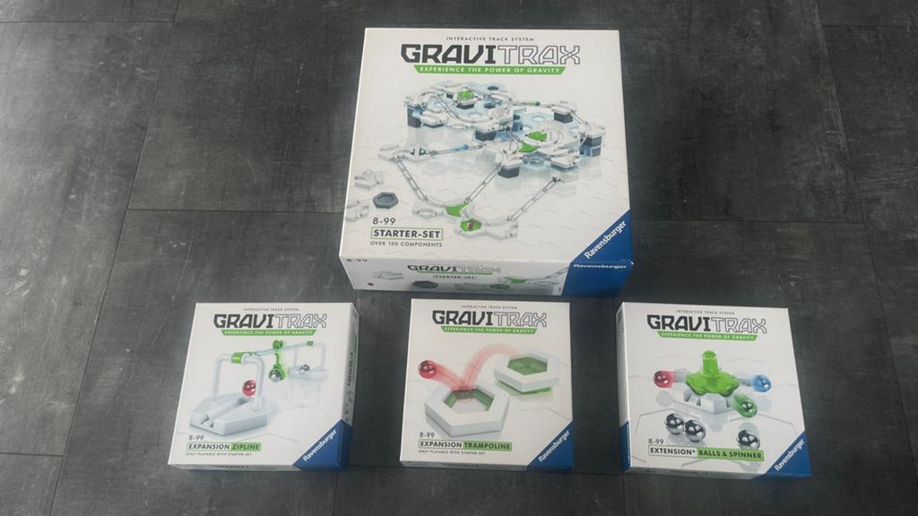 Gravitrax Starterset + Zipline, Trampoline & Balls & Spinner, Ophalen of Verzenden, Zo goed als nieuw, Bouwen