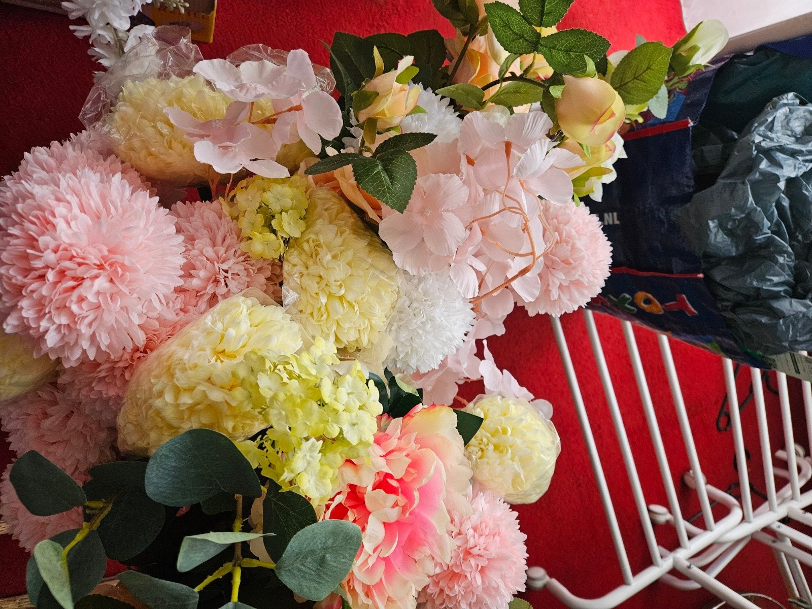 Leuke partij kunstbloemen, Ophalen of Verzenden