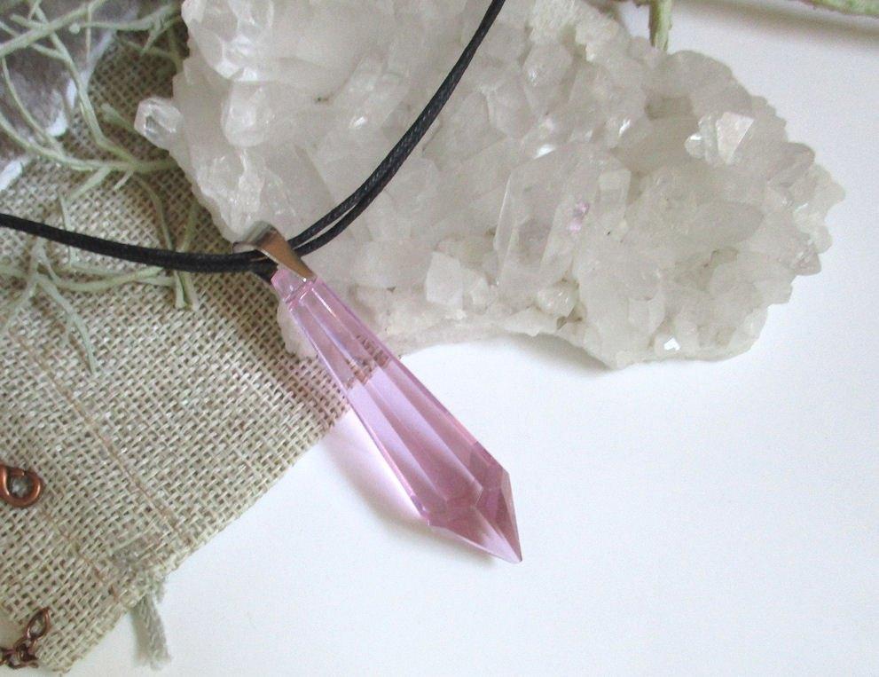 Tachyon Archion® energie kristal pendel - halsketting - roze, Ophalen of Verzenden, Nieuw