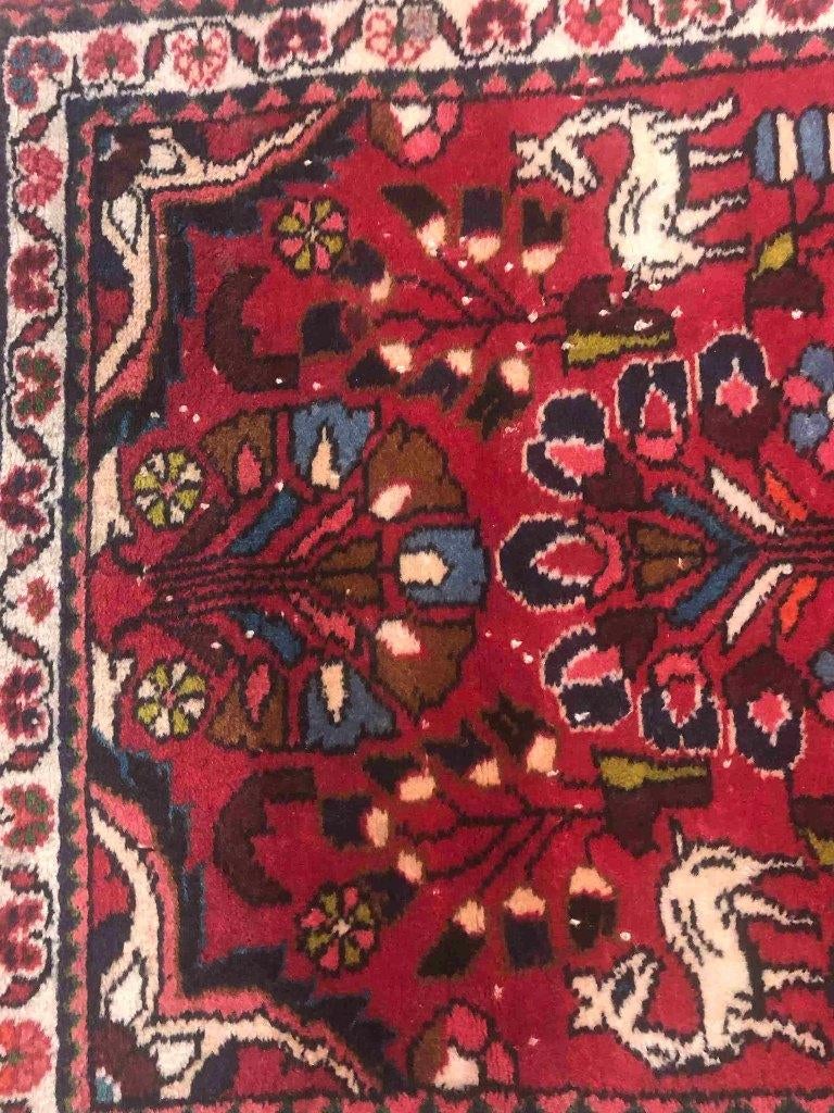 Vintage handgeknoopt Perzisch tapijt 136/73 cm, Gebruikt, 100 tot 150 cm, Etten-Leur, DJT@dejuistetoon.eu