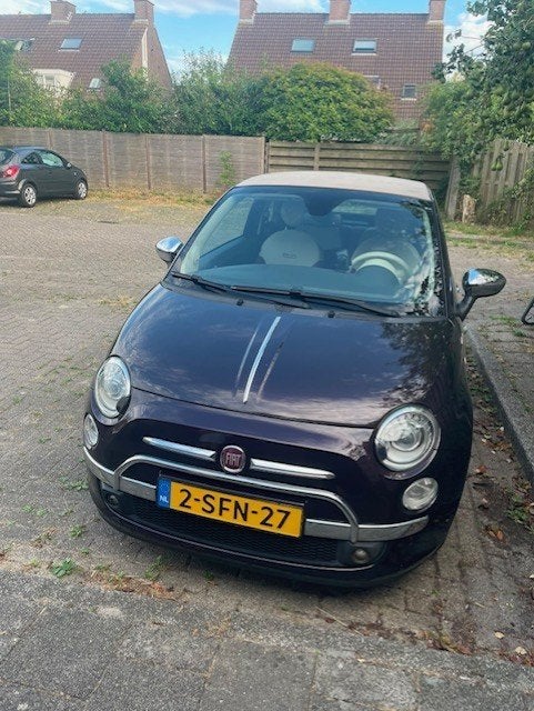 Fiat 500C 0.9 TwinAir Lounge cabrio (2013), Auto's, 31 €/maand, Overige kleuren, Bruin, 26 km/l