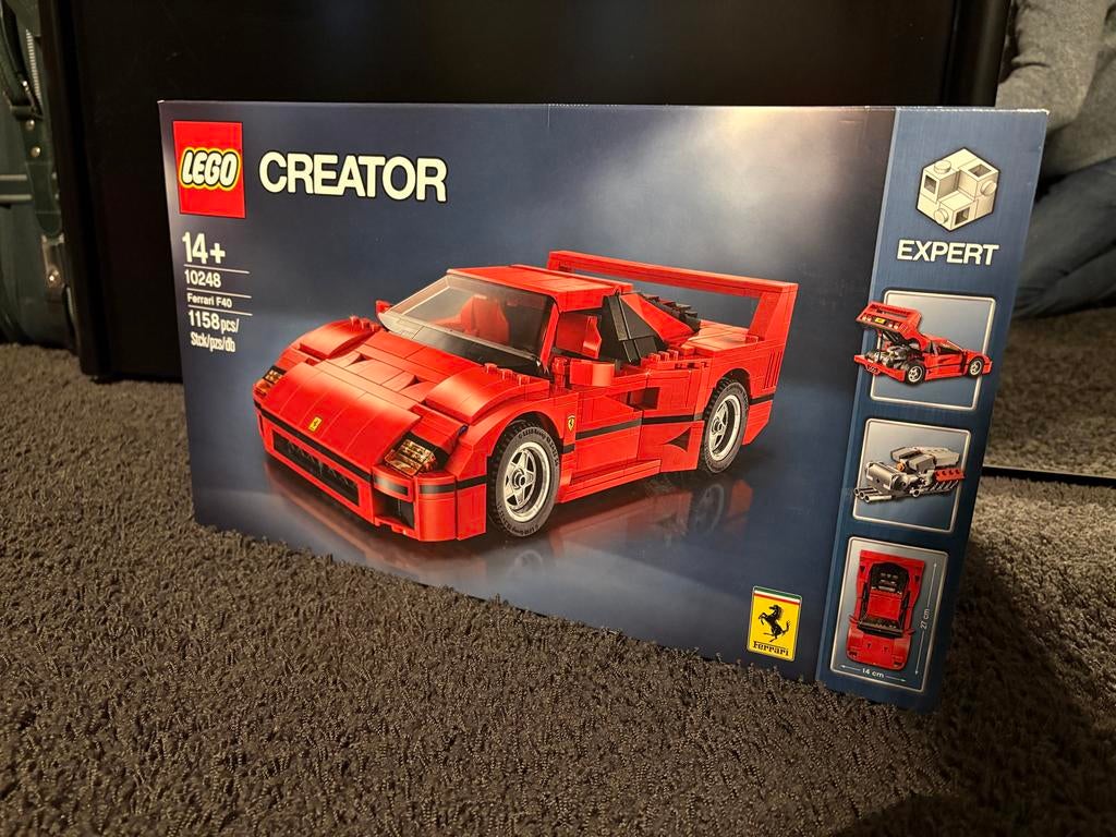 Lego Creator Ferrari F40 10248 nieuw ongeopend!, Ophalen, Nieuw, Complete set, Lego