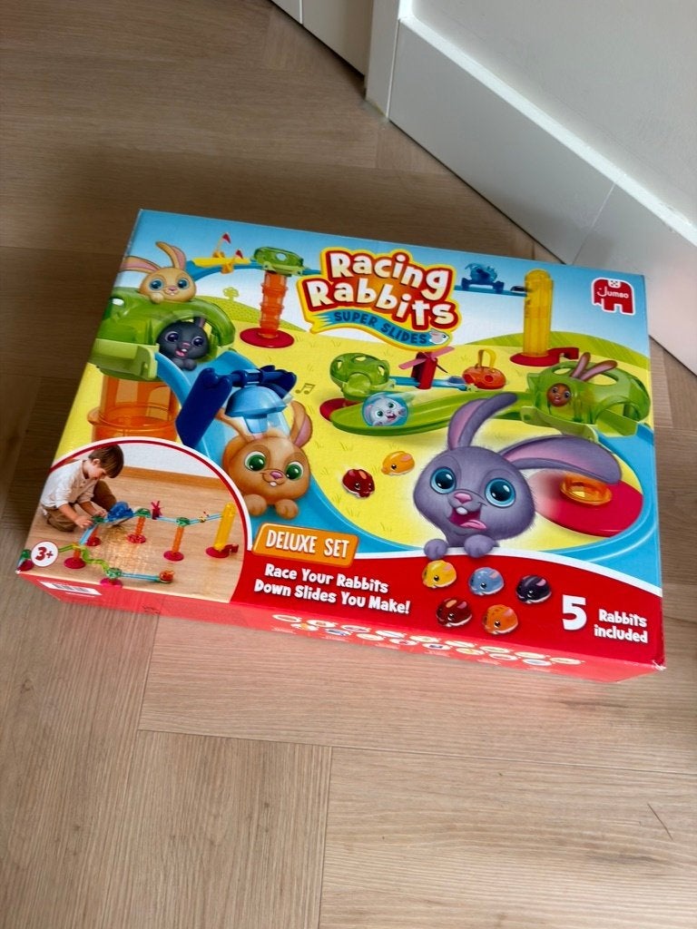 Racing Rabbits Knikkerbaan Super Slides Deluxe – compleet, Ophalen of Verzenden, Zo goed als nieuw, Overige merken