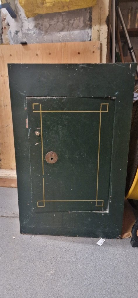 Oude authentieke kluis – werkend – vintage/industrieel, Ophalen, Gebruikt, Brandkast