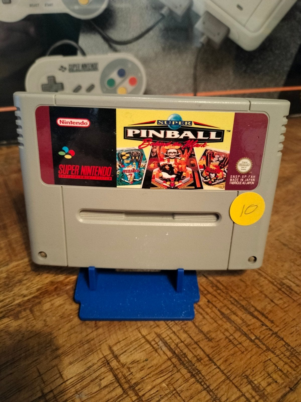 Super Pinball: Behind the Mask - SNES Game Cartridge, Gebruikt, Overige genres, 1 speler, Ophalen of Verzenden