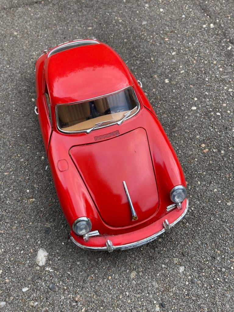 Porche 356 B schaal 1/18, Ophalen of Verzenden, Zo goed als nieuw, Auto, Bburago