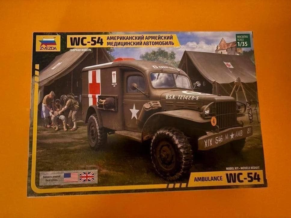 WC-54 Ambulance Model Zvezda 1/35, Overige merken, Auto, 1:32 tot 1:50, Nieuw